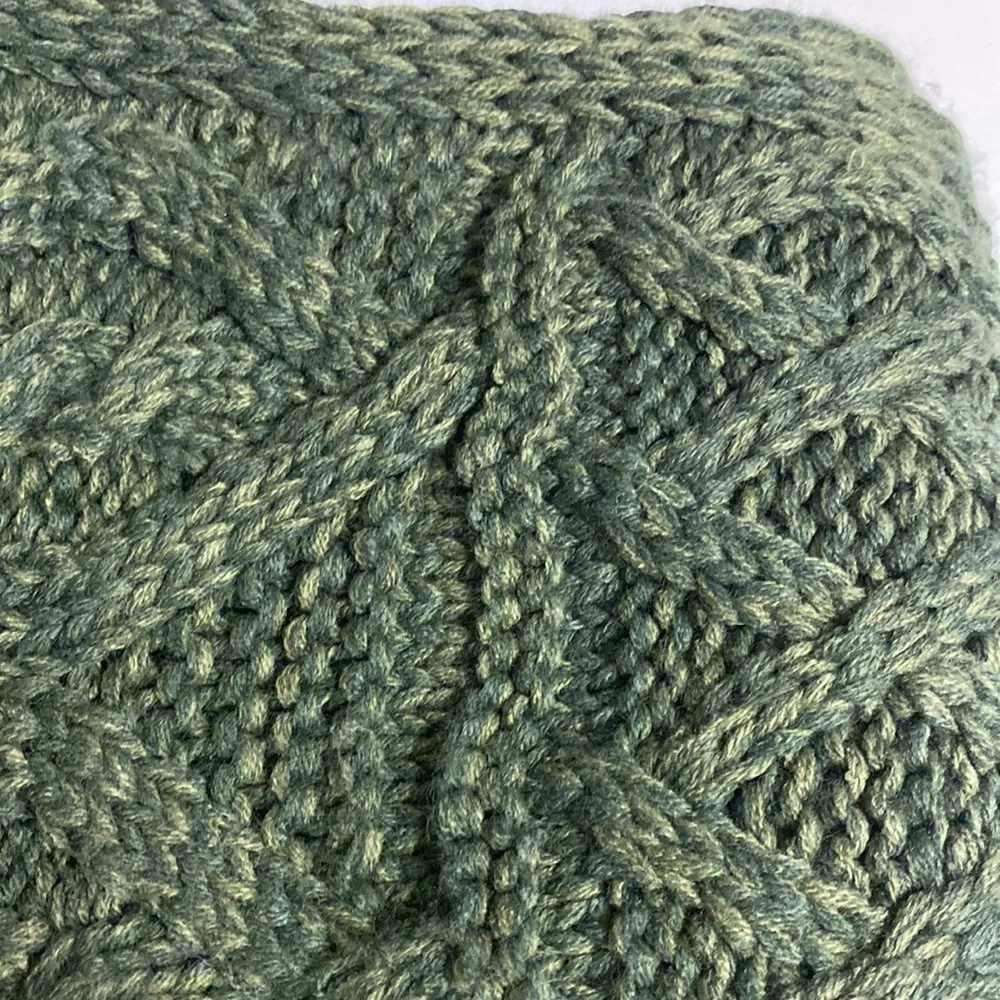 Aran Traditions Green Infinity Scarf Acrylic 72”